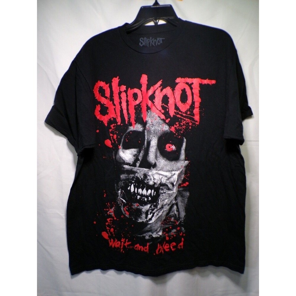 Slipknot Wait and Bleed Graphic T Shirt Black XL Band Tee Cotton